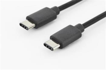 Digitus Pipojovac kabel USB typu C na C, 1,8 m, 3A, 480 MB, verze 2.0, bl