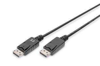 Digitus propojovac kabel DisplayPort, DP M/M, 5,0 m, s blokovnm, DP, 1,1 a