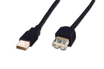 Digitus USB kabel prodluovac A-A, 2xstnn, m, 5m, ern