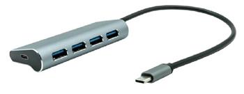 ProXtend USB-C MultiHub 5v1 - 4x USB-A + 1x USB-C s napjenm NTB a 65W