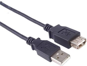 PremiumCord USB 2.0 kabel prodluovac, A-A, 2m ern