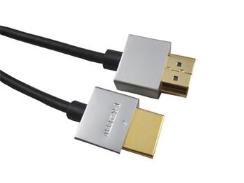  PremiumCord Slim HDMI High Speed + Ethernet kabel, zlacen konektory, 2m 