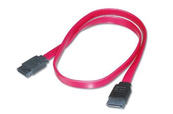 Digitus Pipojovac kabel SATA, typ L / F, 0,5m, rovn, SATA II / III, 