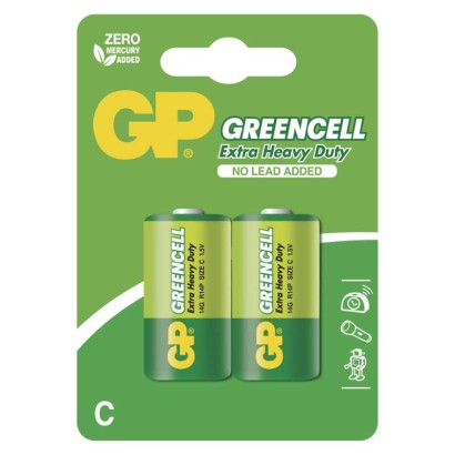 Zinko-chloridov batria GP Greencell R14 (C)
