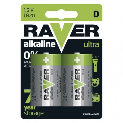 Alkalick batria RAVER LR20 (D) 