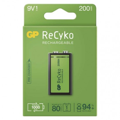 Nabjacia batria GP ReCyko 200 (9V) 1 ks 