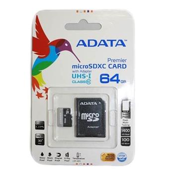 Pamov karta ADATA Premier micro SDXC karta 64GB UHS-I Class 10 + adaptr
