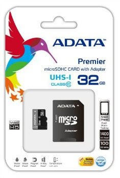 Pamov karta ADATA Premier micro SDHC karta 32GB UHS-I U1 Class 10 + adaptr