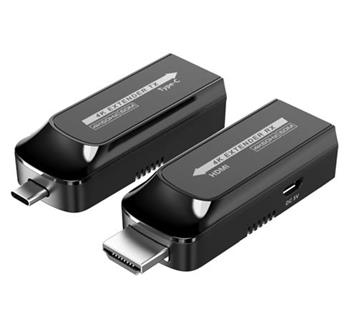 PremiumCord USB-C na HDMI extender pes Cat5e/6/6a 4K@60Hz na 60m