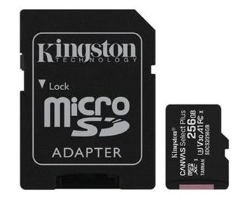 Pamov karta Kingston Canvas Select Plus microSDXC 256GB Class 10 UHS-I 100/10 MB/s (+ adaptr) 
