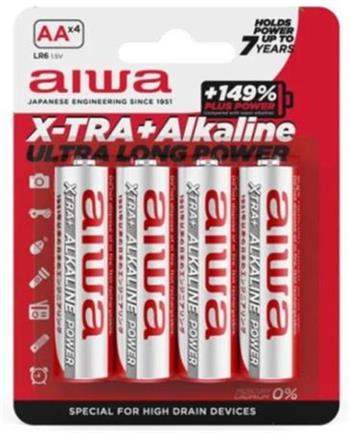 AIWA alkalick baterie AA (R06, tukov, blistr) 4 ks 