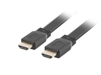 LANBERG HDMI M / M 2.0 ploch kabel 0,5m 4K ern