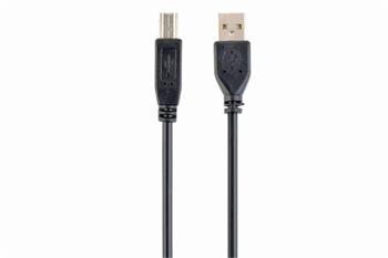 GEMBIRD Kabel USB A-B 1,8m 2.0 HQ Black, zlacen kontakty