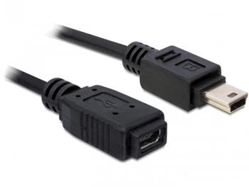 Delock USB 2.0 kabel, prodluujc mini-B 5-pin samec/samice 1 metr