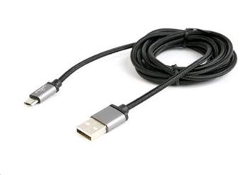 CABLEXPERT kabel USB A Male/Micro USB Male 2.0, 1,8m, opleten, ern, blister