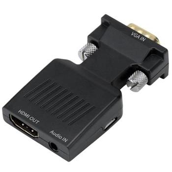 PremiumCord Pevodnk VGA na HDMI s audio vstupem a audio kabelem