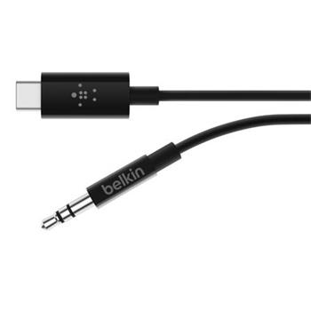 Belkin USB-C na 3,5mm jack kabel audio, ern, 1,8m