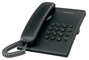 Panasonic KX-TS500FXB - jednolinkov telefon, ern