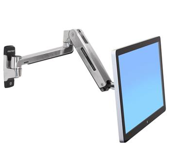 ERGOTRON LX HD Sit-Stand Wall Mount LCD Arm, Polished, velmi flexibiln rameno na ze a 49