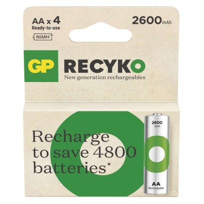 Nabjacia batria GP ReCyko 2600 (AA) 4 ks 