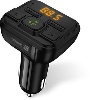 CONNECT IT InCarz Bluetooth transmitter,handsfree, nabjeka, 2xUSB+Micro SD Card, ERN