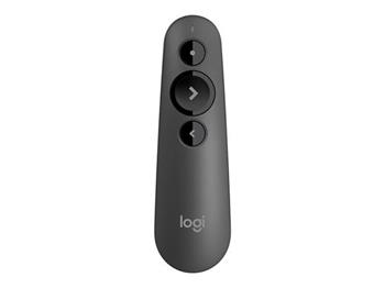 Logitech prezentr Wireless Presenter R500s, dosah 20m, bluetooth, grafitov