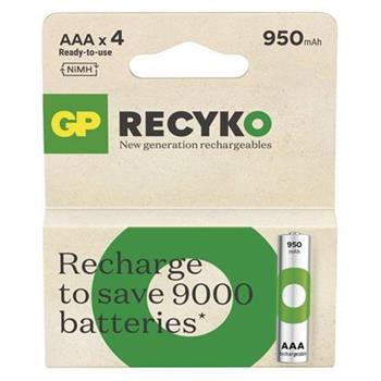 GP AAA ReCyko 950 mAh, nabjec (HR03) , 4 ks