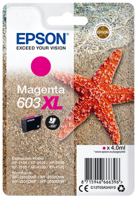 EPSON cartridge T03A3 magenta XL (hvzdice)