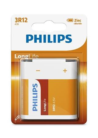 Philips baterie 4,5V LongLife zinkochloridov - 1ks, blister