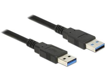 Delock Kabel USB 3.0 Typ-A samec > USB 3.0 Typ-A samec 0,5 m ern