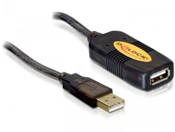 Delock USB 2.0 kabel, prodluujc A-A samec/samice 5m, aktivn
