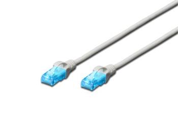 Digitus Ecoline Patch Cable, UTP, CAT 5e, AWG 26/7, ed 0,5m, 1ks