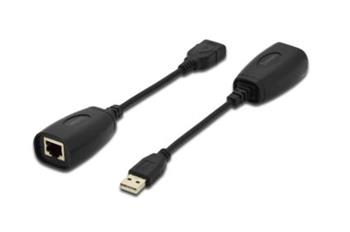 DIGITUS USB Extender, USB 1.1, prez Cat 5, 5e nebo Cat 6 UTP kabel, a 45 m / 150 ft