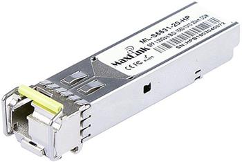 MaxLink 1.25G SFP optick HP modul, WDM(BiDi), SM, Tx 1550/Rx1310nm, 20km, 1x LC konektor, DDM, HP kompatibiln