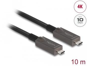 Delock Aktivn optick kabel USB-C Video + Data + PD, dlka 10 m