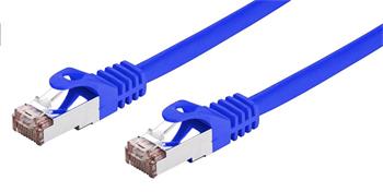 C-TECH Kabel patchcord Cat6, FTP, modr, 2m