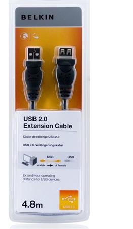 Belkin kabel USB 2.0 prodluovac ada standard, 4,8m