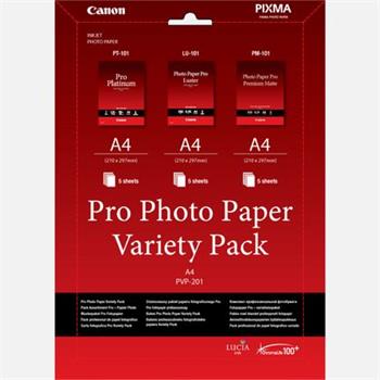 Canon fotopapr Pro Photo Variety Pack A4 (LU+PT+PM) 5+5+5