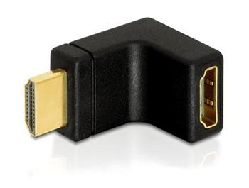 Delock adaptr HDMI A samec/samice,pravohl 90 nahoru
