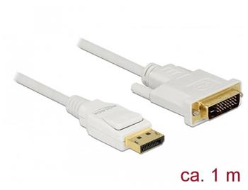 Delock Kabel Displayport 1.2 samec > DVI 24+1 samec pasivn 1 m bl