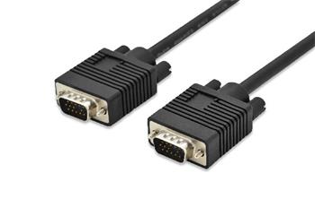 Digitus Pipojovac kabel monitoru VGA, HD15 M / M, 3 m, 3Coax / 7C, 2xferit, bl