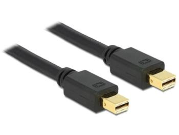 Delock mini Displayport kabel samec - samec 0,5 m, ern
