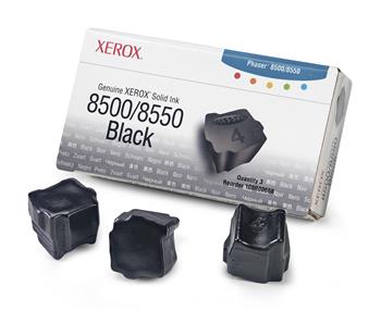 Xerox-Genuine Solid Ink 8500/8550 Black (3 sticks)