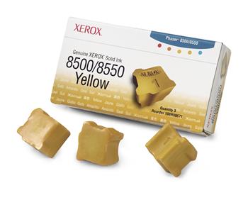 Xerox-Genuine Solid Ink 8500/8550 Yellow (3 sticks)