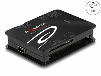 Delock teka karet USB 2.0 pro pamov karty CF / SD / Micro SD / MS / xD / M2