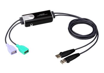 ATEN 2-Portov USB Bezokrajov kabelov KVM pepna