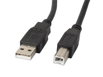 LANBERG USB-A (M) na USB-B (M) 2.0 kabel 1,8m, ern