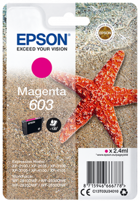 EPSON cartridge T03U3 magenta (hvzdice)