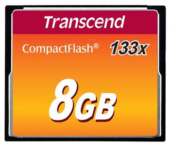 Transcend 8GB CF (133X) pamov karta (MLC)