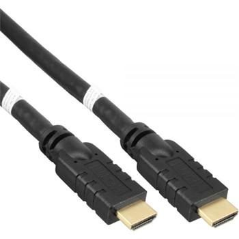 PremiumCord HDMI High Speed with Ether.4K@60Hz kabel se zesilovaem,10m, 3x stnn, M/M, zlacen konektory